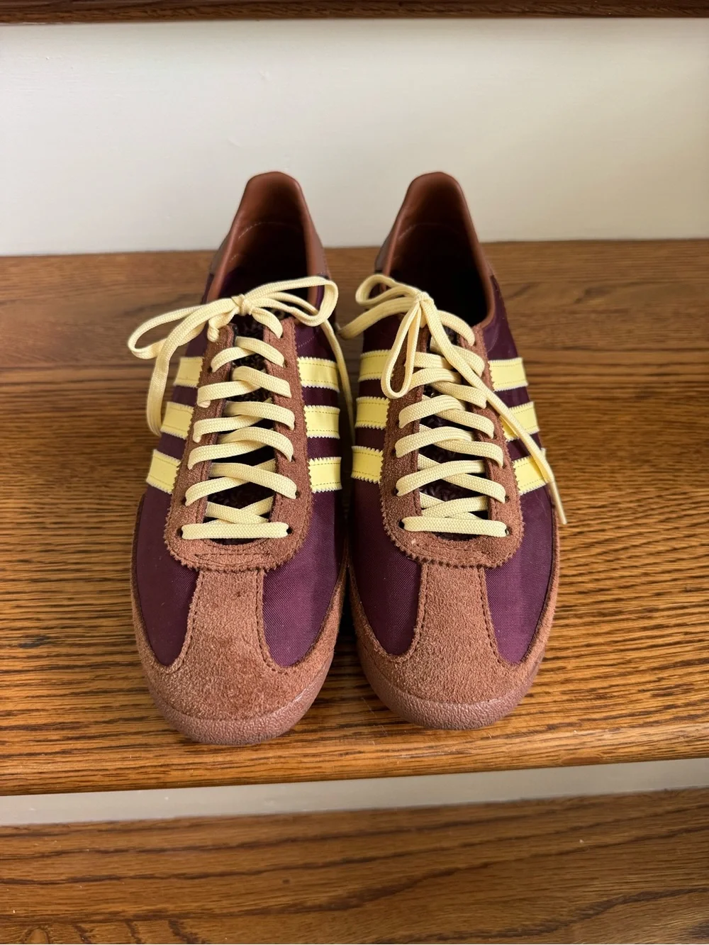 Adidas SL 72 OG Sneakers Women’s 8.5 | Maroon Brown Yellow | Retro Runner - Picture 4 of 12